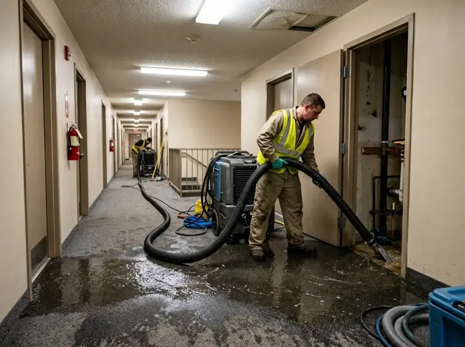 multi-unit-apartment-hallway-f-005 — frequently asked questions, Emergency Burst Pipe Water Extraction & Removal in Sandwich…